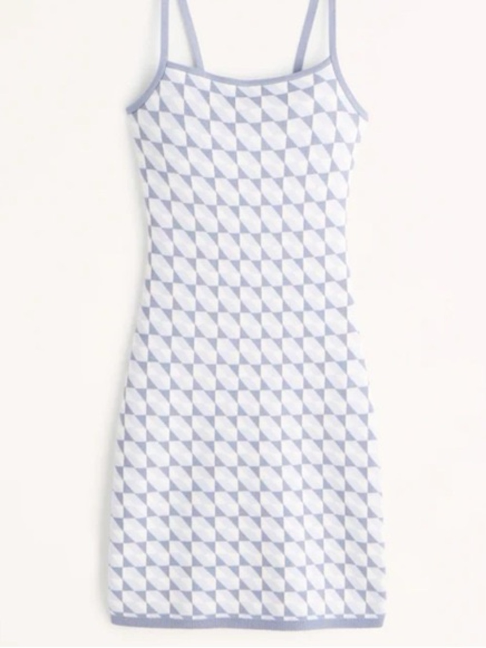 Abercrombie & Fitch Blue Jacquard Open Back Mini Dress. Size MT
